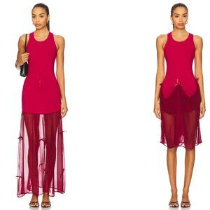 BUCI Metis Tank Dress in Cherry